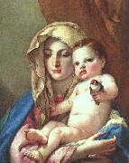 Giovanni Battista Tiepolo Madonna of the Goldfinch painting